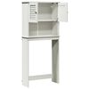 vidaXL Cabinet pour lave-linge avec porte VIGO Blanc et Blanc Antique