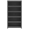 vidaXL Biblioth&egrave;que Gris 80x35x154 cm Bois de pin massif