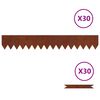 vidaXL Bordure de Pelouse 30 pcs Marron 100 x 0.05 x 20 cm