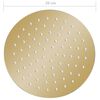 vidaXL Pomme de douche pluie Acier inoxydable 20 cm Ronde Dor&eacute;