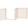vidaXL Barri&egrave;re pour chien porte pliable 12 panneaux bois de peuplier