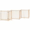 vidaXL Barri&egrave;re pour chien porte pliable 15 panneaux bois de peuplier