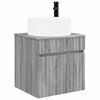 vidaXL Meuble de lavabo mural Sonoma gris 49 x 44,5 x 65,5 cm
