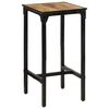 vidaXL Ensemble de bar 3 pcs bois de manguier brut massif et m&eacute;tal