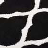 vidaXL Tapis BCF Noir et blanc 100x300 cm
