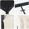 vidaXL Ensemble de salle &agrave; manger pour jardin 5 pcs Noir polyrotin