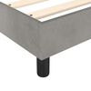 vidaXL Sommier à lattes de lit et matelas Gris clair 100x200cm Velours
