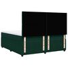 vidaXL Sommier &agrave; lattes de lit et matelas Vert fonc&eacute; 200x200cm Velours