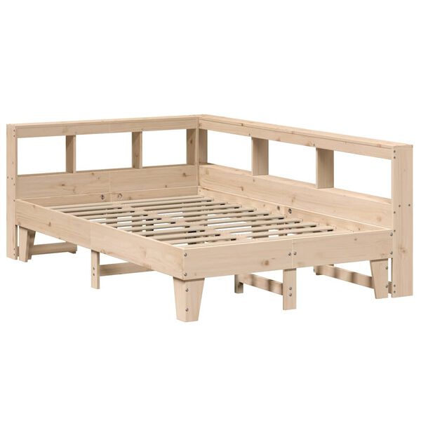 vidaXL Lit biblioth&egrave;que sans matelas 120x200 cm bois de pin massif