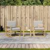 vidaXL Salon de jardin 3 pcs bois de pin impr&eacute;gn&eacute;