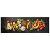 vidaXL Tapis de cuisine lavable impression d'&eacute;pices 60x180 cm velours