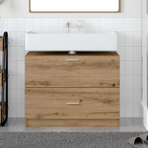 vidaXL Cabinet de salle de bain Ch&ecirc;ne artisanal 78 x 37 x 59 cm