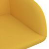 vidaXL Chaises pivotantes &agrave; manger lot de 4 jaune velours