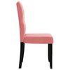 vidaXL Chaises &agrave; manger lot de 4 Rose Velours