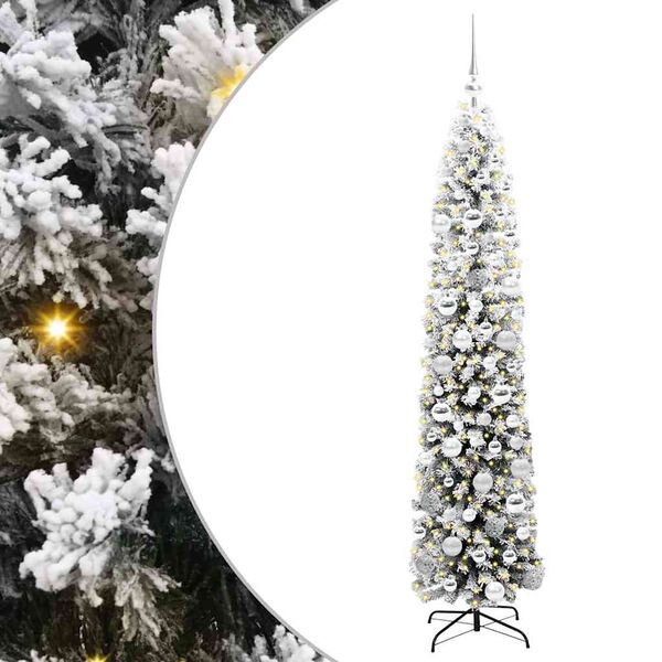 vidaXL Sapin de No&euml;l artificiel Vert 180 cm PVC et acier et plastique