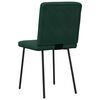 vidaXL Chaises &agrave; manger lot de 2 Vert fonc&eacute; Velours