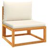vidaXL Ensemble de canap&eacute;s de jardin 7 pi&egrave;ces avec coussins, bois d'acacia et corde,