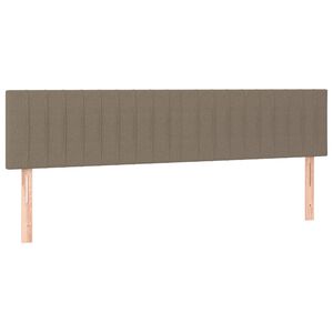 vidaXL T&ecirc;tes de lit Taupe 200x5x78/88 cm Tissu