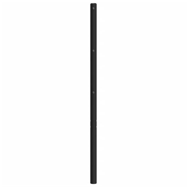 vidaXL Tête de lit métal noir 90 cm
