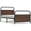 vidaXL Cadre de lit sans matelas 100x190 cm ch&ecirc;ne marron