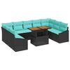 vidaXL Ensemble de canap&eacute; de jardin 10 pc 9-Nombre de places