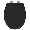 vidaXL Siège de toilette Noir 44,8 x 37,3 x 4,2 cm Duroplast