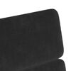 vidaXL Chaises de Salle &agrave; Manger avec Roues 2 pcs Noir 58 x 65 x 98 cm