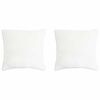 vidaXL Oreiller 2 pc 50 x 50 cm Fibre de bambou Blanc
