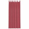 vidaXL Rideaux en voile avec boucles 2 pcs rouge bordeaux 140x260 cm