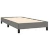 vidaXL Cadre de lit sans matelas gris foncé 80x200 cm tissu