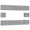 vidaXL Ensemble de meubles TV 6 pcs Sonoma gris Bois d'ing&eacute;nierie