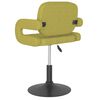 vidaXL Chaise pivotante &agrave; manger Vert Tissu