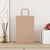 vidaXL Sacs en papier 50 pcs avec poign&eacute;es marron 21x11x31 cm