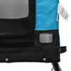 vidaXL Remorque de v&eacute;lo pour animaux de compagnie bleu et noir