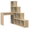 vidaXL Bureau d'angle Ch&ecirc;ne Sonoma 101,5 x 149,5 x 149,5 cm