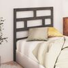 vidaXL T&ecirc;te de lit Gris 96x4x100 cm Bois massif de pin
