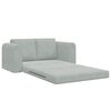 vidaXL Canap&eacute;-Lit 60cm Gris clair Velours
