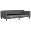 vidaXL Lit de jour avec gigogne sans matelas gris fonc&eacute; 90x200 cm