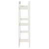 vidaXL Support pour bois de chauffage Blanc 80x25x100 cm Bois de pin