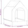 vidaXL Maison pour animaux Noir 110 x 75 x 90 cm Acier