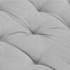 vidaXL Coussin de plancher de palette Coton 120x40x7 cm Gris