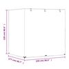vidaXL Housse de balancelle 12 &oelig;illets 220x177x220 cm PE