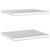 vidaXL &Eacute;tag&egrave;res murales 2 pcs 50x40 cm argent&eacute; acier inoxydable