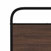vidaXL Cadre de lit en m&eacute;tal sans matelas ch&ecirc;ne marron 200x200 cm