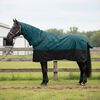 vidaXL Couverture &Eacute;quine Vert fonc&eacute; et noir 105 cm Polyester