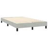 vidaXL Sommier &agrave; lattes de lit et matelas gris clair 120x220cm velours