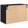 vidaXL Armoire murale de garage noir bois d'ing&eacute;nierie