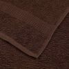 vidaXL Serviettes de toilette FROGN 2 pi&egrave;ces Marron 30x30 cm 360 g/m&sup2;