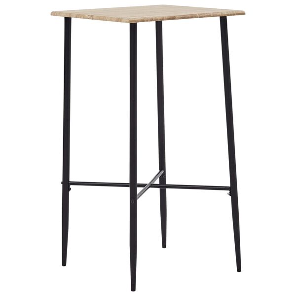 vidaXL Ensemble de bar 5 pcs Plastique Noir