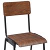 vidaXL Mobilier de bar 3 pcs Acier Marron Noir